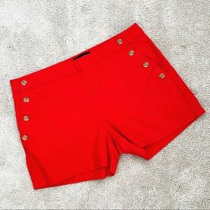 Banana Republic Factory Red Sailor Shorts Buttons